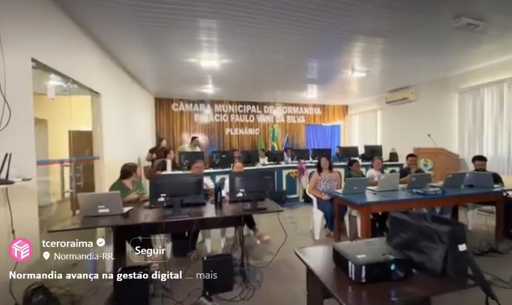 TCE-RR envia equipe técnica a Normandia para capacitar servidores e implantar o SEI Cidades